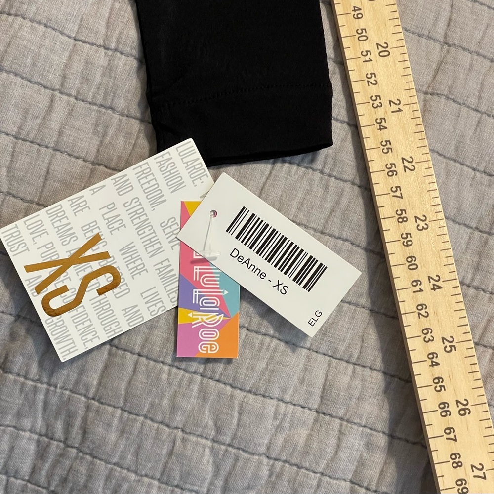 NWT LuLaRoe DeAnne Black And Gold Aztec Print Pleated Long Dress XS - Picture 7 of 8